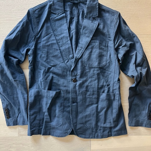 NWOT Flint and Tinder Cotton Linen Blazer - Picture 3 of 4